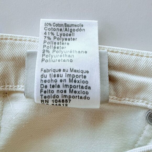 NWT AG Jeans Farrah Ankle Seamless Mid Rise Skinny Ankle Jeans in Ivory Dust 25 - Picture 14 of 16